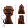 Sularpek Outil de Queue de Cheveux, 2pcs Tresse Outil de Coiffure, Aides à La Coiffure pour Simples et Élégantes, Styling Coiffu