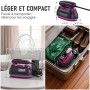 Défroisseur Vapeur 2 En 1, Défroisseur à Main 1300 W Portable Vêtements, Fer à Repasser de Voyage Écran Tactile Multi-Modes, 4 V