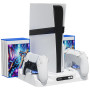 Support de refroidissement PALPOW compatible avec PS5 Pro/Slim/PlayStation 5, chargeur disque et numérique pour accessoires PS5 