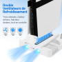 Support de refroidissement PALPOW compatible avec PS5 Pro/Slim/PlayStation 5, chargeur disque et numérique pour accessoires PS5 