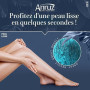 ANRUZ Chauffe Cire Epilation, Kit Epilation Cire Inclure 500g Perles de Cire et 20 Bâtons Applicateurs, 2 Huiles de Traitement,