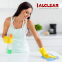 ALCLEAR 820203K_3 Set de 3 Chiffons Microfibre 40x40 cm – Nettoyage Doux et sans Trace pour Cuisine Brillante, Meubles laqués, V