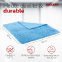 ALCLEAR 820203K_3 Set de 3 Chiffons Microfibre 40x40 cm – Nettoyage Doux et sans Trace pour Cuisine Brillante, Meubles laqués, V