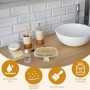 2 Pièces Brosse à sec pour le corps, Brosse exfoliante physique, Brosse masseuse pour le drainage lymphatique, brosse de bain à