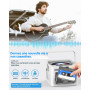 Greadio Lecteur CD Portable, Lecteur Cassette Audio, Bluetooth, Télécommande, Radio FM, AUX/USB/SD Card-in, Batterie Rechargeabl