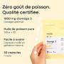 Omega 3 EPA DHA 1000 mg - Cœur, Cerveau & Vision - 30 Capsules pour 1 Mois - Oméga 3 Huile Poisson Sauvage - Sans Odeur - Condit