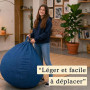 bananair - Pouf Poire Fabriqué en France - Rembourré en Mousse, Housse Lavable en Machine - Idéal pour Salon, Chambre ou Coin Co