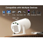 Vidéoprojecteur avec Wi-FI 6 & Bluetooth 5.4, Apps intégrées Supporte 4K Full HD Mini Video Projecteur, Android 14, Auto Keyston