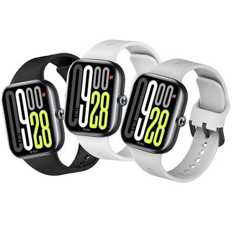 Xisair 3 Pièces Bracelets Compatible avec Xiaomi Redmi Watch 6/5 / 4 & Xiaomi Smart Band 10 Pro / 9 Pro / 8 Pro Bracelet en Sili