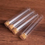 BENECREAT 20PCS 30ml Tube à essai en Verre avec Bouchon en liège Clair Plat Mini Bouteilles en Verre bocaux pour Laboratoire, Pa