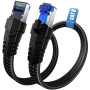 Câble Ethernet Cat 8- 0.5M 1M 5M 10M 15M 20M 30M Câble de Réseau, 40Gbps 2000MHz Haute Vitesse Câble Internet, Plat RJ45 Gigabit