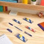 PILOT - Lot de 3 FriXion Ball 07 - Stylo Effaçable à Encre Thermosensible - Stylo Roller Rechargeable - Bleu - Pointe Moyenne
