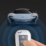 MEDZUK Coque Clé Compatible avec Opel Crossland X 2017-2024 2025 Coque de Protection pour clé de Voiture TPU, Accessoire Étui po