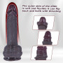 Petit gode noir de 19 cm pour débutants, réaliste avec prépuce mobile, en silicone double densité, petit gode anal mignon, vento