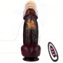Gode Vibromasseur Sex Toýs Femme - Réaliste Large Sex Toys avec 10 Vibrations & 3 Poussées, Godemichets et Chauffage Vibromasse