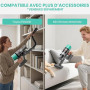 SmartAI V5 Aspirateur Balai sans Fil, 55Kpa/600W/80Mins Aspirateur sans Fil Puissant, Autoportant Aspirateur Balai, Autonomie Ul