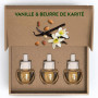 Air Wick Desodorisant Maison Recharge Diffuseur Vanille et Beurre de Karité - 3 x 19 ML