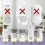 LASENTEUR Recharge diffuseur électrique Compatible Air Wick et Glade - Lot de 6 x 19 ML, parfums Vanille, Lin et Lavande, désodo