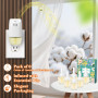LASENTEUR Recharge diffuseur électrique Compatible Air Wick et Glade - Lot de 6 x 19 ML, parfums Vanille, Lin et Lavande, désodo