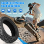 Amitor Pneu 10x2.75-6.5 Tubeless Offroad pour Kukirin G2 Master Trotinette Électrique, Pneu Tubeless 10x2.75-6.5 Tout Terrain, 1