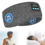 Flintronic Casque de Sommeil, Bandeau Bluetooth, Anti Bruit Sommeil Bandeau Bluetooth, pour Sport, Voyage, Dormeurs Latéraux(Gri