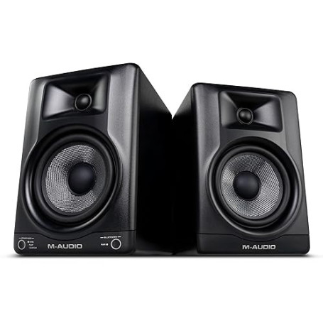 M-AUDIO BX5BT Paire d’Enceintes Monitoring Actives 5 Pouces pour Bureau, avec DSP et Bluetooth, contrôle Via Аpp pour Production
