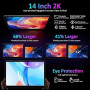 BEYNIVAN Tablette 14 Pouces Android 15 Tablette Tactile avec 5G WiFi,36Go+256Go/11580mAh/20W/13+8MP/Octa-Core/Face ID/TÜV/GMS/BT