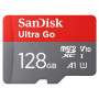 SanDisk 128 Go Ultra Go microSDXC, Carte Micro SD + Adaptateur SD (pour Android Smartphone et Tablette, Video Full HDD, jusqu'à