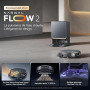 NARWAL Flow 2 Robot Aspirateur Laveur Tout-en-Un, Rouleau Laveur Allongé, Lavage FlowWash à 60 °C, Puissance d’Aspiration de 31