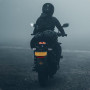 evermotor 2 pièces Catadioptre Moto Homologué E4, Réflecteur Arrière pour vélo Œil de chat avec Plaque Aluminium de 150° Autocol