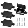 4 Pièces Boîte de Jonction étanche IP66, Boite de Derivation Etanche Exterieur, Connecteur de Câble 2 Voies Connexions PG9 pour