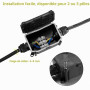 4 Pièces Boîte de Jonction étanche IP66, Boite de Derivation Etanche Exterieur, Connecteur de Câble 2 Voies Connexions PG9 pour
