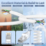ikbc Cable Ethernet 20m, Cable RJ45 Cat 6 20m FTP Blindé Câble Réseau 1000Mbps, Câble Internet Gigabit RJ45 20 mètres Extérieur 