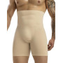 MISS MOLY Short de compression pour homme - Taille haute - Sans couture - Sous-vêtement gainant - Contrôle du ventre - Style rét
