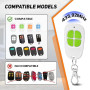 433,92 MHz Télécommande,AAM0094 AAM0121 AAM0135 AAM0133 AAM0085 Telecommande Portail, 4 canaux Bip Portail Porte De Garage,Lot d