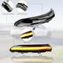 Yoegerery Paire de clignotant de retroviseur latral LED pour Peugeot 208 2008 Citroën C3 MK3 C4 Cactus Opel Corsa F (Noir)