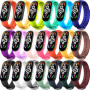 BANGTING 20 Couleurs Bracelets Compatible avec Xiaomi Mi Band 7 / 6 / 5 / Amazfit Band 5, Bracelet de Remplacement