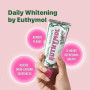 Euthymol Dentifrice blanchissant 75 ml x 3, contient du fluor, sans OGM, sans gluten, élimination de la plaque dentaire, antibac