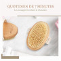 Brosse à sec pour le corps, Brosse exfoliante physique, Brosse masseuse pour le drainage lymphatique, Brosses anti-cellulite, Bo