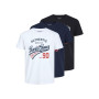 Jack & Jones Jjethan Tee SS Crew Neck 3pk MP Noos Jjethan Lot de 3 t-Shirts à col Rond MP Noos Homme (Lot de 3)