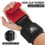 Flintronic Crochets d'haltérophilie, 8 cm de Néoprène Rembourré Bandage Poignet, Crochet Musculation pour Hommes et Femmes, pour
