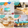 Twolights 6 Pièces Grande Douilles à Pâtisserie Professionnelles, pour Décorer Gâteaux et Cupcakes - Compatible poche à douille,