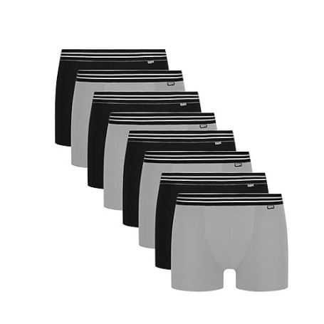 DIM Boxer Homme Lot de 8 | Ecodim Coton Stretch Confortable | Maintien Quotidien | Ceinture Classique