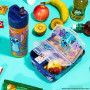 Disney Stitch Boîte à Goûter avec Compartiments et Gourde Enfant - Parfait pour l'École (Bleu/Violet)