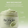 Arencia Nettoyant Visage Coréen au Riz et Mochi - Nettoyant pour le Visage, Gommage Doux Tout en Un pour un Nettoyage en Profond