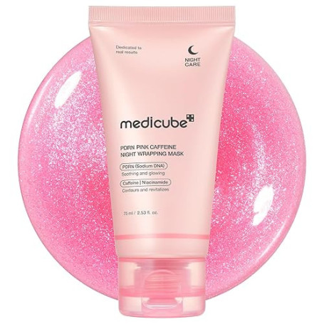 medicube Masque Peel-Off Nuit PDRN Caféine | Fermeté, Décongestion & Hydratation | ADN de Saumon + Caféine + Collagène pour une