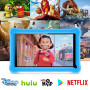 SANNUO Tablette Enfants 7 Pouces Android Tablette Éducative Enfant avec Écran HD, 8Go RAM+64Go ROM(TF 256Go), Contrôle Parental,