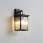 DAWALIGHT Applique Murale Exterieur Lanterne en Verre Nervure avec Douille E27 Lampe Rectangle Éclairage d'extérieur pour Jardin