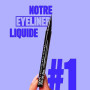 NYX Professional Makeup Pinceau à Sourcils Double-Embout Pro avec Goupillon et Pinceau Biseauté, Noir