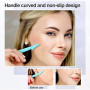Sularpek Lot de 6 lames pour sourcils, eyebrow rasoir, sourcils de sécurité faciale avec couvercle de précision, outil exfoliant